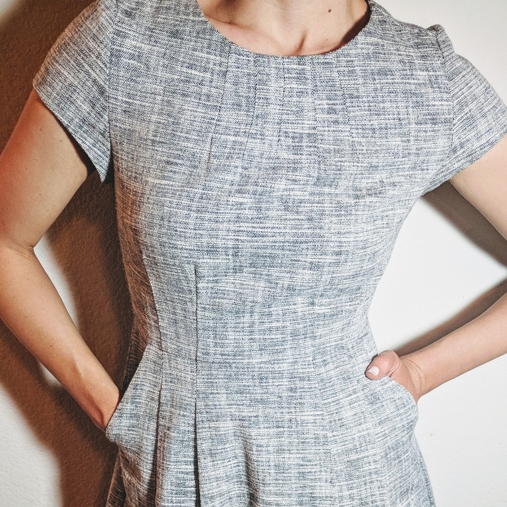 Pleated & Pocketed! Forever 21 Heather gray dress